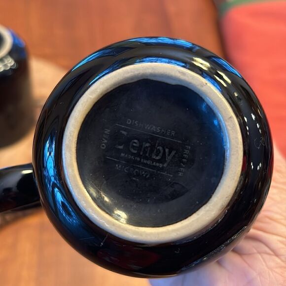 Set of 2  Denby England Jet Beaker Mugs - Picture 4 of 5